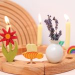 GRIMM'S MÉHVIASZ GYERTYA, KRÉM - 12 db