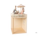 MAILEG KERTI KÉSZLET, ASZTAL SZÉKKEL ÉS PADDAL -  NAGYOBB