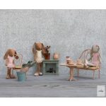 MAILEG VINTAGE PAD EGERKNEK ÉS NYUSZIKNAK, NAGYOBB - SÖTÉT PÚDER - előrendelésre