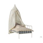 MAILEG ÁGY BALDACHIN MINI, TÖRTFEHÉR - előrendelésre