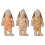 MAILEG NYUSZI KÖTÖTT RUHÁBAN ,  RÓZSASZÍN/SÁRGA - MIKRO MÉRET