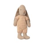 MAILEG NYUSZI KÖTÖTT RUHÁBAN , RÓZSASZÍN/KRÉM  - MIKRO MÉRET