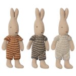 MAILEG NYUSZI KÖTÖTT RUHÁBAN , KRÉM/SZÜRKE  - MIKRO MÉRET