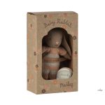 MAILEG NYUSZI SZETT, NYÁRI - BARNA/RÓZSASZÍN, MIKRO MÉRET, mágneses mancsú