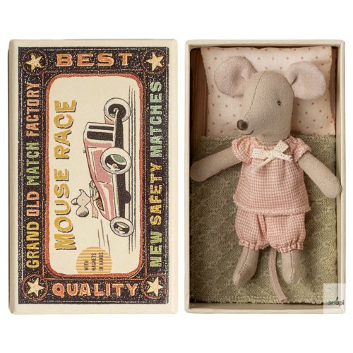 MAILEG EGÉRLÁNY GYUFÁSDOBOZBAN, MÁGNESES MANCSOKKAL