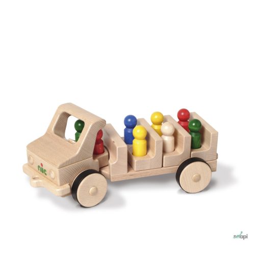 NIC DREVENÉ NÁKLADNÉ AUTO S 8 FIGÚRKAMI – na predobjednávku