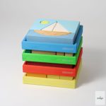 GRIMM'S NÉGYSZÍNŰ ÉPÍTŐSZETT, KÉK 