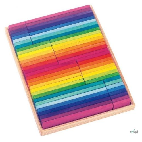 Glückskäfer Dúhové stavebné dosky, 64 ks – na predobjednávku