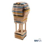 KAPLA 120 DB-OS BOX,  VILÁGOSKÉK, SÁRGA & ZÖLD 