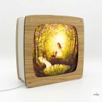 BIJDEHANSJE PREMIUM PLUS LAMPA, ORECH - BEZ OBRÁZKA (REGULOVATEĽNÁ)