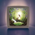  BIJDEHANSJE - OBRÁZOK DO LAMPY, FAIRIES WITH SQUIRREL