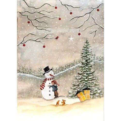 BIJDEHANSJE LAP - SNOWMAN