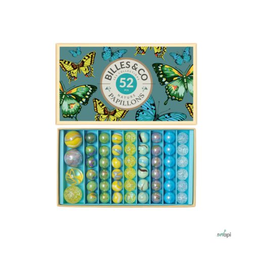 BILLES & CO ÜVEGGOLYÓ SZETT  -  BUTTERFLY