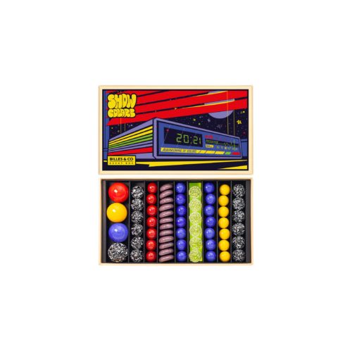 BILLES & CO ÜVEGGOLYÓ SZETT -  SHOW COLORS BOX