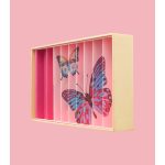 BILLES & CO ÜVEGGOLYÓ SZETT -  BUTTERFLIES ANAMORPHIC BOX