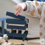 KAPLA 40 DB-OS DOBOZ, SÖTÉTKÉK 