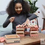 KAPLA 40 DB-OS DOBOZ, RÓZSASZÍN 