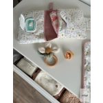 CSILLAGOM Pelenkázó neszesszer vízhatlan pelenkázó lappal - Pillangós rét fehér alapon