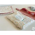 CSILLAGOM Pelenkázó neszesszer vízhatlan pelenkázó lappal - Pillangós rét fehér alapon