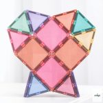 CONNETIX GLITTER CASTLE / CSILLOGÓ VÁRÉPÍTŐ SZETT, 48 DB-OS 