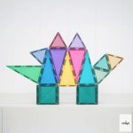 CONNETIX GLITTER CASTLE / CSILLOGÓ VÁRÉPÍTŐ SZETT, 48 DB-OS 