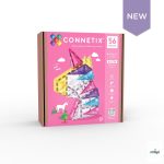 CONNETIX GLITTER UNICORN PACK, 56 PCS