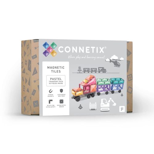 CONNETIX PASTEL TRANSPORTNÝ SET, 50 KS