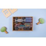 CONNETIX PASTEL TRANSPORTNÝ SET, 50 KS