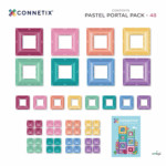CONNETIX BPASTEL PORTAL / PASZTELL KAPU SZETT, 48 DB-OS  