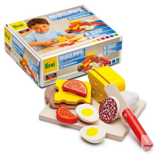 ERZI FAJÁTÉK - SZELETELHETŐ SZENDVICS SZETT