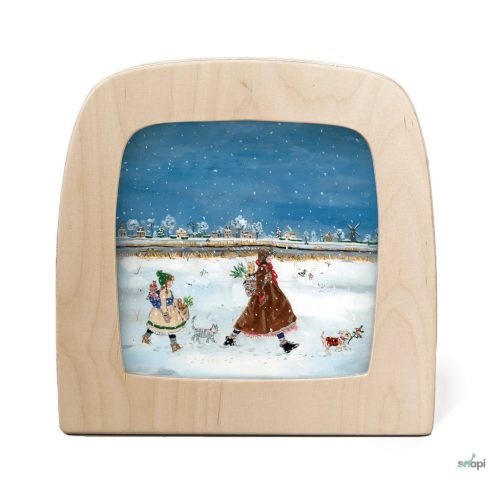 TOVERLUX KÉP A LÁMPÁBA,  Gwen's Illustrations - Téli séta sziluettje