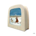 TOVERLUX KÉP A LÁMPÁBA,  Gwen's Illustrations - Téli séta sziluettje