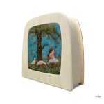 TOVERLUX KÉP A LÁMPÁBA,  Het Wol Feetje - Geese Cuddles Silhouette