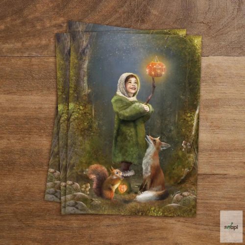 IRIS ESTHER KÉPESLAP - PUMPKIN GLOW/ VILÁGÍTÓ TÖKLÁMPÁS