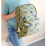 A LITTLE LOVELY COMPANY  - MINI HÁTIZSÁK, DINOSZAURUSZOK