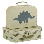 A LITTLE LOVELY COMPANY  BŐRÖNDSZETT, 2 DB-OS -  DINOSZAURUSZ