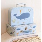 A LITTLE LOVELY COMPANY  BŐRÖNDSZETT, 2 DB-OS - ÓCEÁN