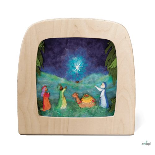 TOVERLUX KÉP A LÁMPÁBA,  Het wol Feetje -  Three Kings Silhouette