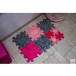 MUFFIK KEMÉNY TWISTER PUZZLE ELEM, 1 DB - RÓZSASZÍN