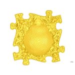 MUFFIK KEMÉNY SÜNI PUZZLE SÁRGA