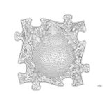 MUFFIK KEMÉNY SÜNI PUZZLE - FEHÉR