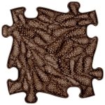 MUFFIK KEMÉNY ERDŐ PUZZLE - BARNA