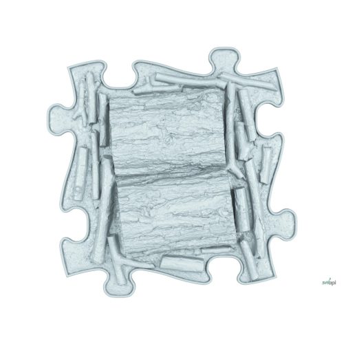 MUFFIK KEMÉNY FATÖRZS PUZZLE -  PASZTELL KÉK , limitált 