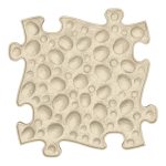 MUFFIK KEMÉNY DIÓ PUZZLE - BÉZS