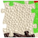 MUFFIK KEMÉNY KAVICSOK PUZZLE - BÉZS, limitált- kifutott