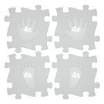 MUFFIK AKTÍV KÉZ-LÁB SZETT, 16 DB - SZÜRKE