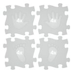 MUFFIK AKTÍV KÉZ-LÁB SZETT, 16 DB - SZÜRKE