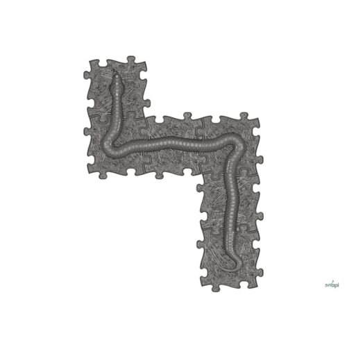 MUFFIK KÍGYÓ SZETT, 6 DARABOS - SZÜRKE