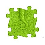 MUFFIK KEMÉNY KÍGYÓFAROK ELEM - LIME