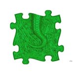 MUFFIK KEMÉNY KÍGYÓFAROK ELEM - ZÖLD